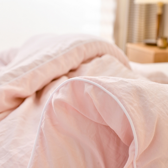 91家纺网 家纺一手货源 找家纺 梦初语 2023新款大豆纤维被子被芯夏季夏凉被全棉春秋冬被加厚空调被双人学生棉被 粉