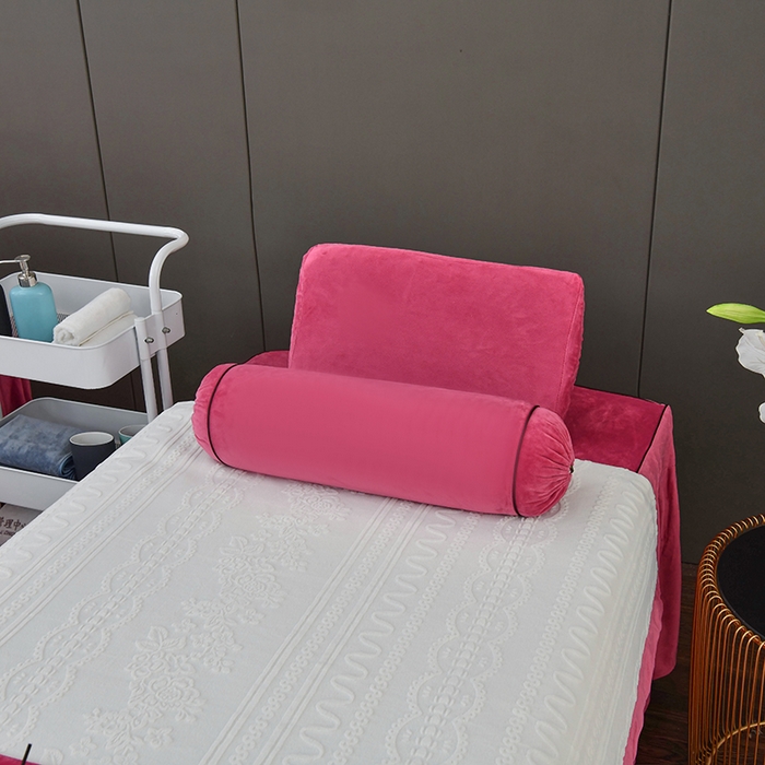 91家纺网 家纺一手货源 找家纺 不打烊家纺  (原春恩家纺) 2023新款水晶绒梦幻花语床罩四件套 梦幻花语-玫红色