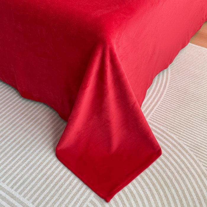 91家纺网 家纺一手货源 找家纺 （总）花愿 2025新款婚庆牛奶绒四件套拍法一