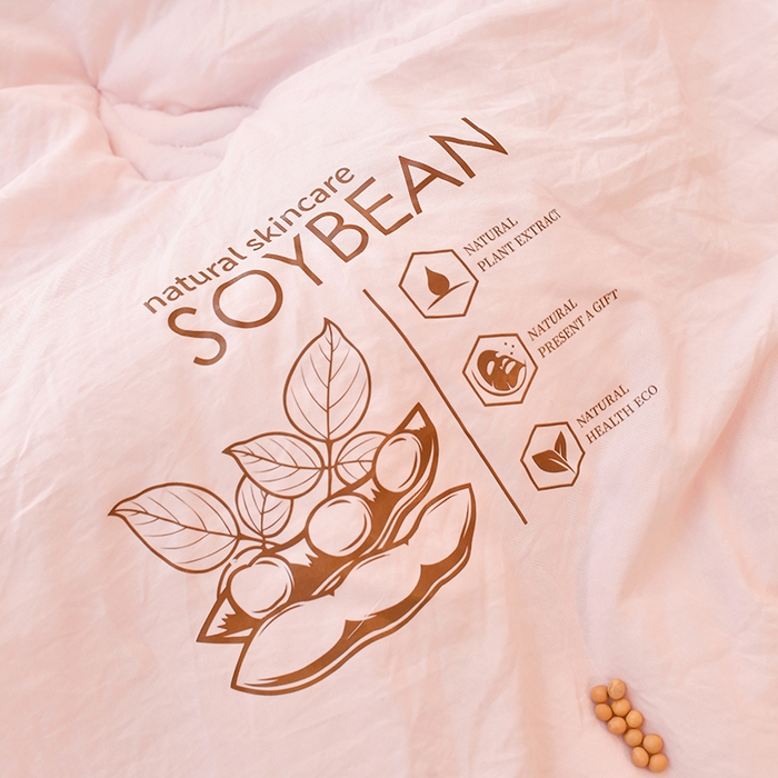 91家纺网 家纺一手货源 找家纺 梦初语 2023新款大豆纤维被子被芯夏季夏凉被全棉春秋冬被加厚空调被双人学生棉被 粉