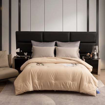 91家纺网 家纺一手货源 找家纺 （总）馨宜 2023新款全棉大提花双蛋白组合大豆羊绒被春秋被冬被