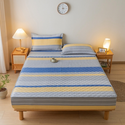 91家纺网 家纺一手货源 找家纺 （总）乐视 2024新款A类母婴无印良品磨毛床笠夹棉床笠