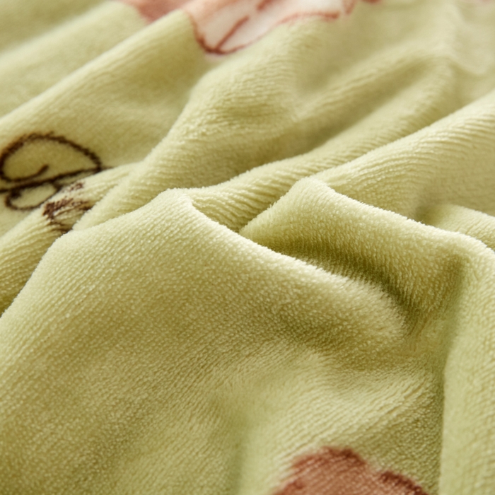 91家纺网 家纺一手货源 找家纺 乐居坊 2023新款高克重牛奶绒印花保暖四件套 小熊的梦