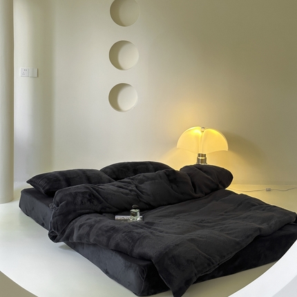 91家纺网 家纺一手货源 找家纺 （总）例外Home 2023新款兔毛皮草绒四件套-摩登系列