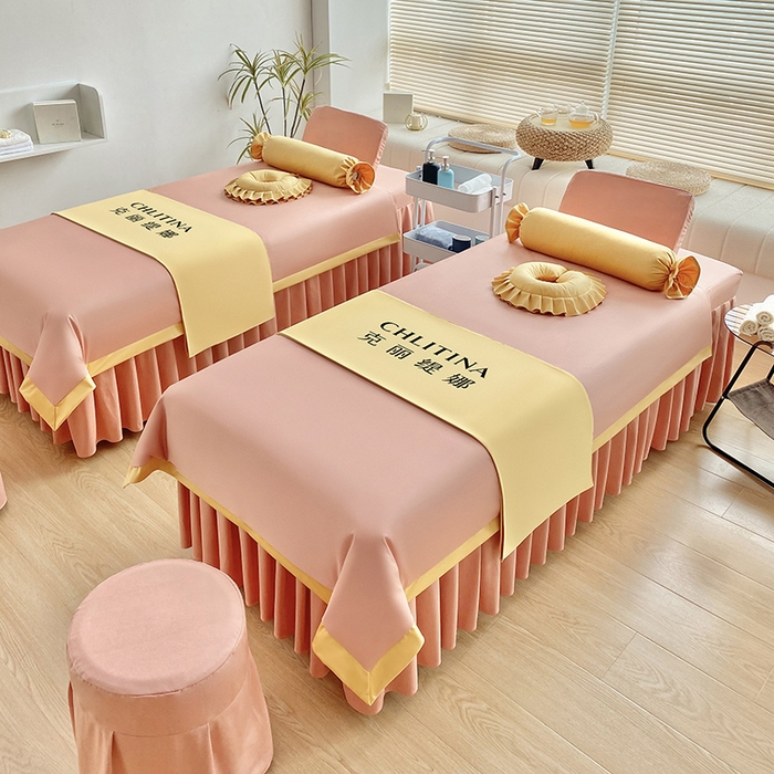 91家纺网 家纺一手货源 找家纺 不打烊家纺  2023新款欧洲尼莫兰迪床罩四件套 玉色