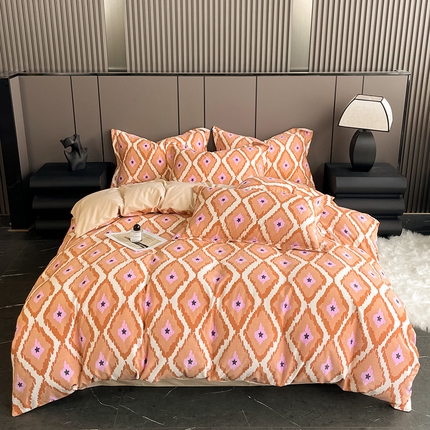 91家纺网 家纺一手货源 找家纺 （总）乐视 2024新款全棉喷气磨毛四件套