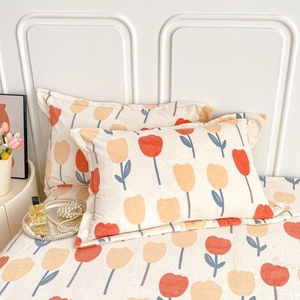 518家纺 2025新款A类款臻棉绒单品枕套 初郁