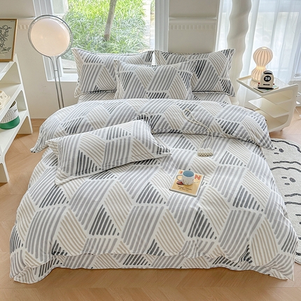 91家纺网 家纺一手货源 找家纺 （总）2024秋冬新款牛奶绒单被套