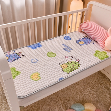 床笠人家 2025新款A棉B绒-双面防水护理垫儿童床 恐龙告白