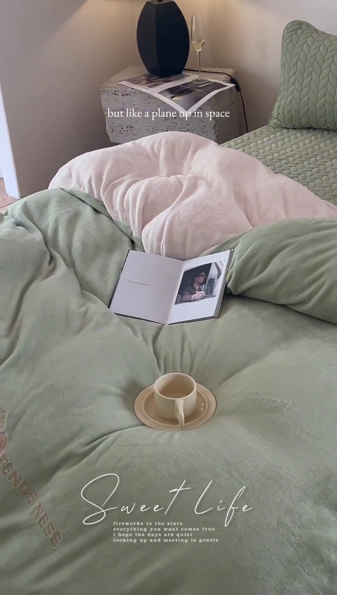 91家纺网 家纺一手货源 找家纺 欧邦 新款轻奢牛奶绒刺绣四件套 芥末绿