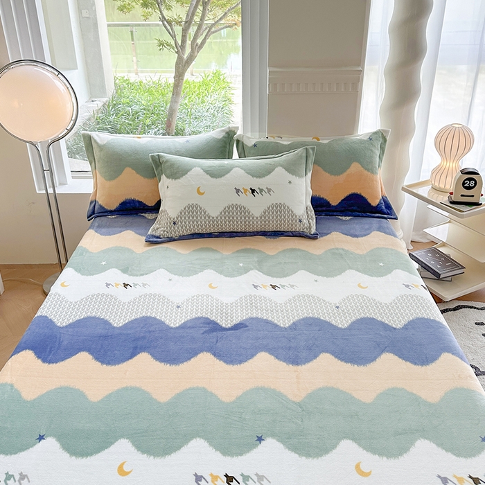 91家纺网 家纺一手货源 找家纺 胜权2024牛奶绒床单 乘风破浪