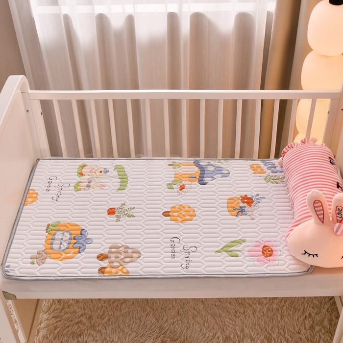 91家纺网 家纺一手货源 找家纺 床笠人家 2025新款A棉B绒-双面防水护理垫儿童床 趣味乐园