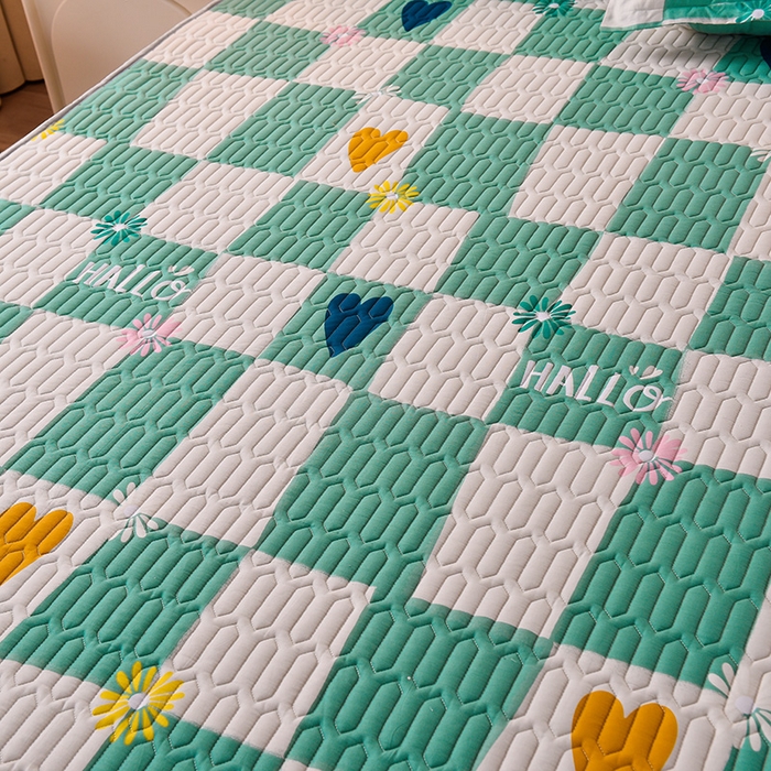 91家纺网 家纺一手货源 找家纺 床笠人家 2025新款A棉B绒-双面防水护理垫大床款 唯一的爱