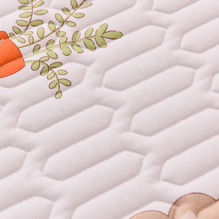 91家纺网 家纺一手货源 找家纺 床笠人家 2025新款A棉B绒-双面防水护理垫儿童床 趣味乐园