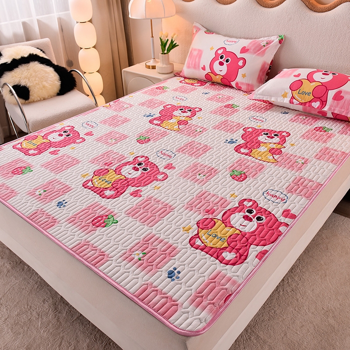 91家纺网 家纺一手货源 找家纺 （总）床笠人家 2025新款A棉B绒-双面防水护理垫大床款