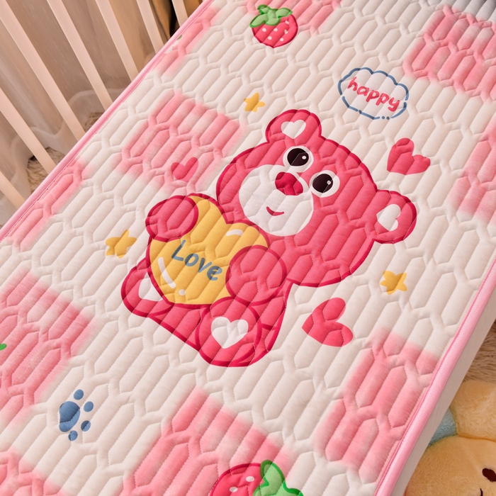 91家纺网 家纺一手货源 找家纺 （总）床笠人家 2025新款A棉B绒-双面防水护理垫儿童床