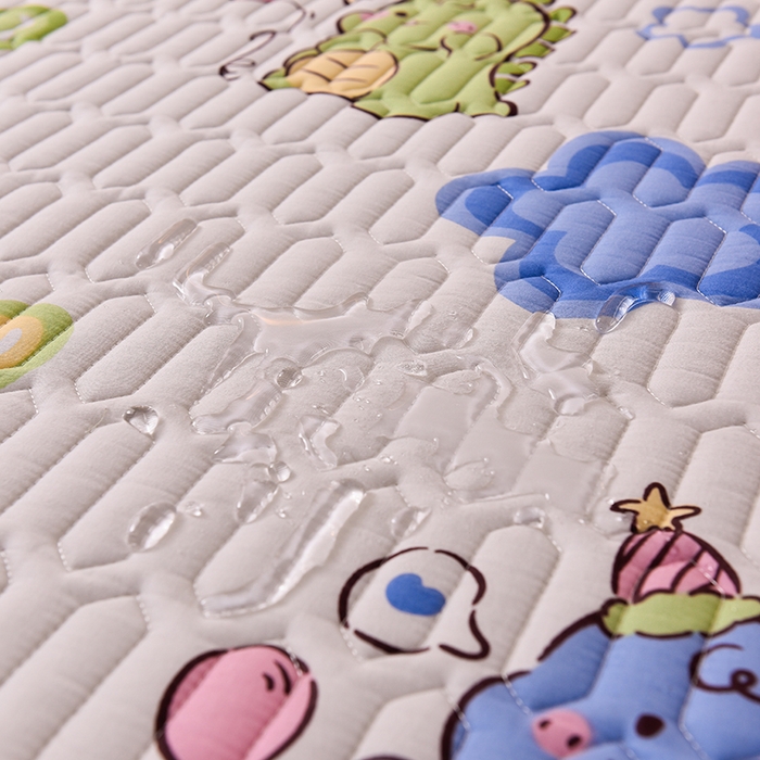 91家纺网 家纺一手货源 找家纺 床笠人家 2025新款A棉B绒-双面防水护理垫大床款 恐龙告白