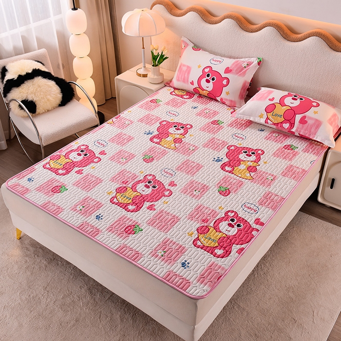 91家纺网 家纺一手货源 找家纺 （总）床笠人家 2025新款A棉B绒-双面防水护理垫大床款