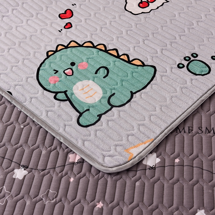 91家纺网 家纺一手货源 找家纺 床笠人家 2025新款A棉B绒-双面防水护理垫大床款 星空之恋