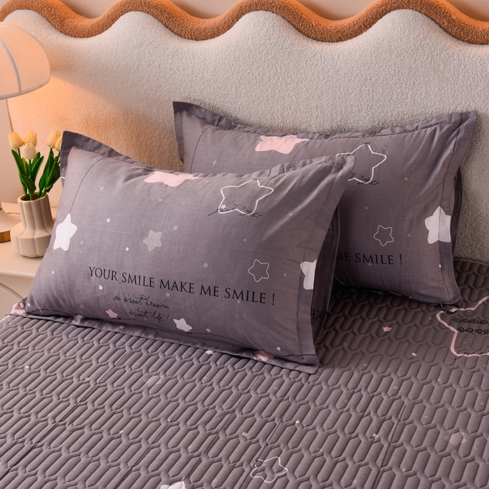 91家纺网 家纺一手货源 找家纺 床笠人家 2025新款A棉B绒-双面防水护理垫大床款 星空之恋