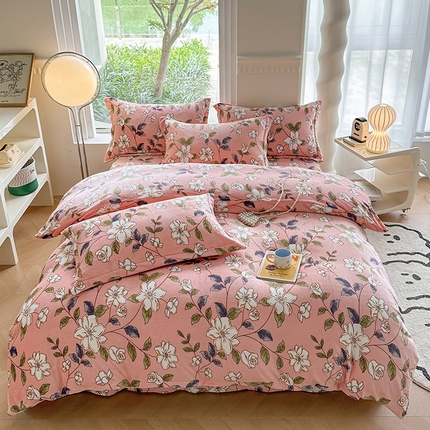 91家纺网 家纺一手货源 找家纺 （总）2024秋冬新款牛奶绒单被套