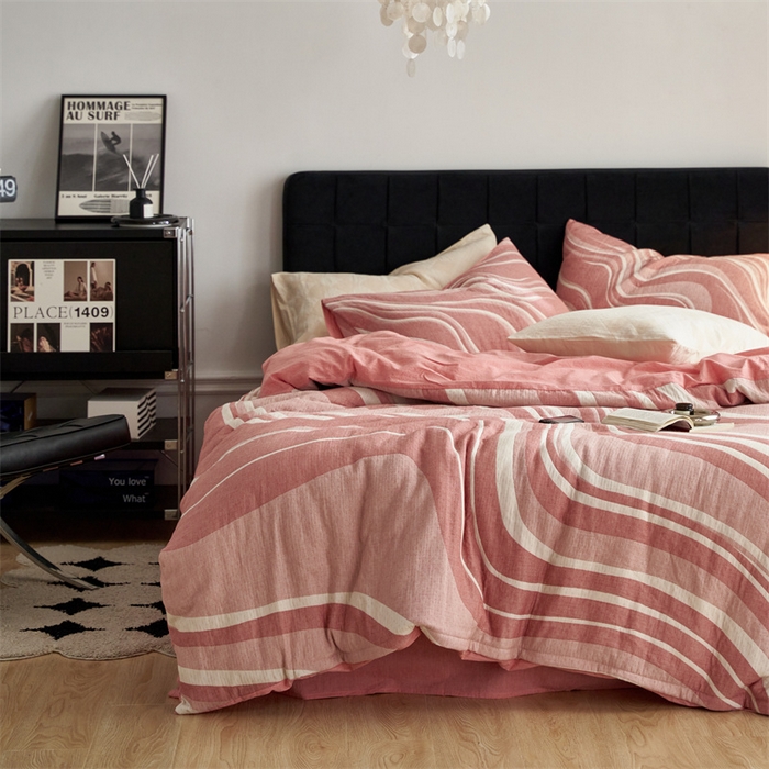 91家纺网 家纺一手货源 找家纺 （总）安莱生活 2023新款A类空气层双层纱大提花青空如璃系列