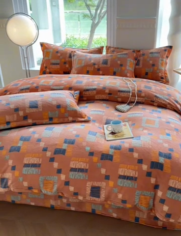 91家纺网 家纺一手货源 找家纺 胜权2024牛奶绒床单 律动