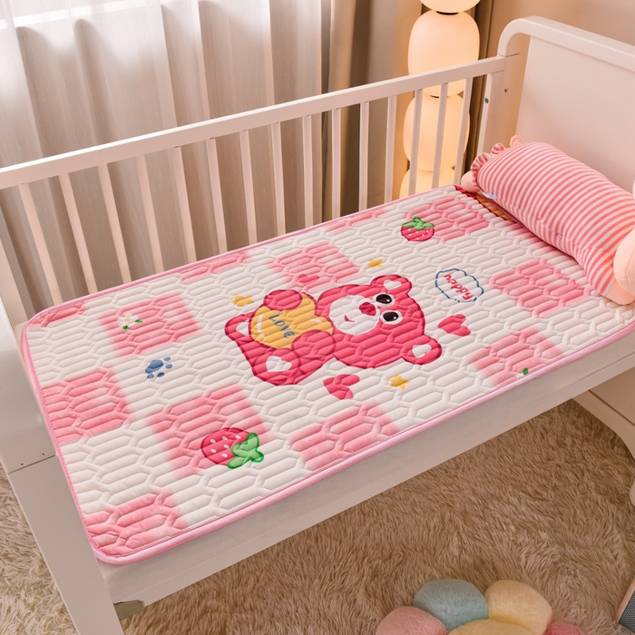 91家纺网 家纺一手货源 找家纺 （总）床笠人家 2025新款A棉B绒-双面防水护理垫儿童床