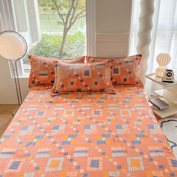 91家纺网 家纺一手货源 找家纺 2024秋冬新款牛奶绒单被套 律动