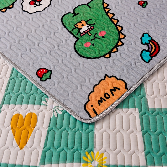 91家纺网 家纺一手货源 找家纺 床笠人家 2025新款A棉B绒-双面防水护理垫大床款 唯一的爱