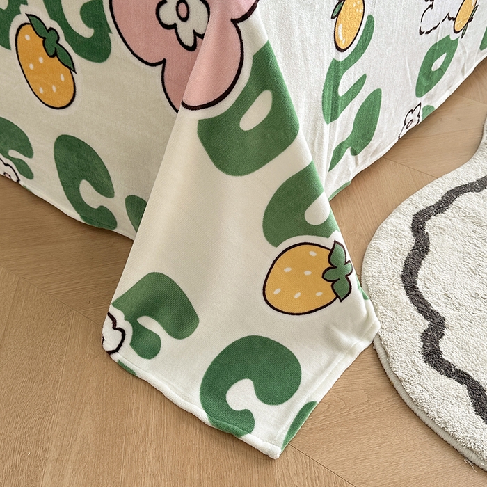 91家纺网 家纺一手货源 找家纺 2024秋冬新款牛奶绒单被套 快乐汪汪