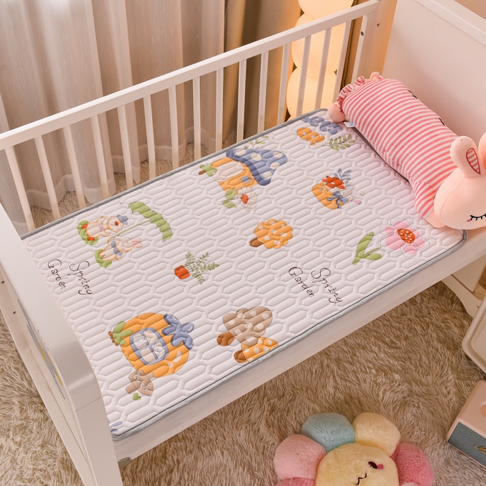 91家纺网 家纺一手货源 找家纺 床笠人家 2025新款A棉B绒-双面防水护理垫儿童床 趣味乐园