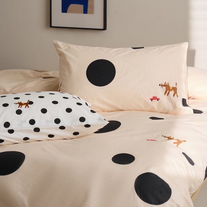 91家纺网 家纺一手货源 找家纺 （总）雅居纺家纺 2023新款13070全棉混搭绣花款四件套