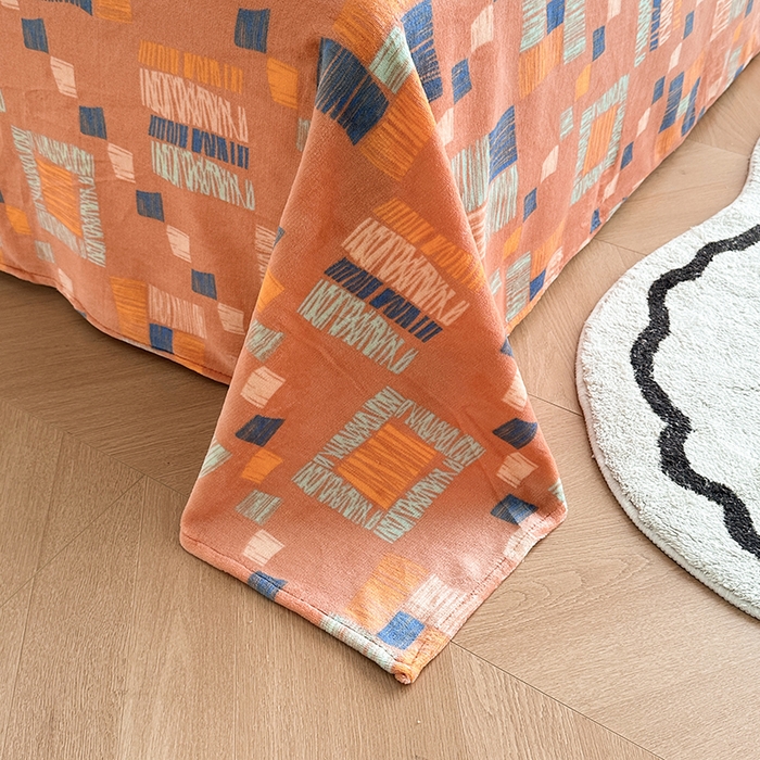 91家纺网 家纺一手货源 找家纺 胜权2024牛奶绒床单 律动