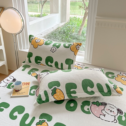 胜权2024牛奶绒枕套 快乐汪汪