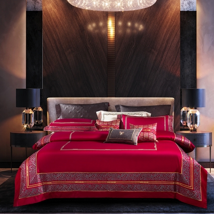 91家纺网 家纺一手货源 找家纺 至爱今生 新款锦缎色织多件套 迪奥小姐