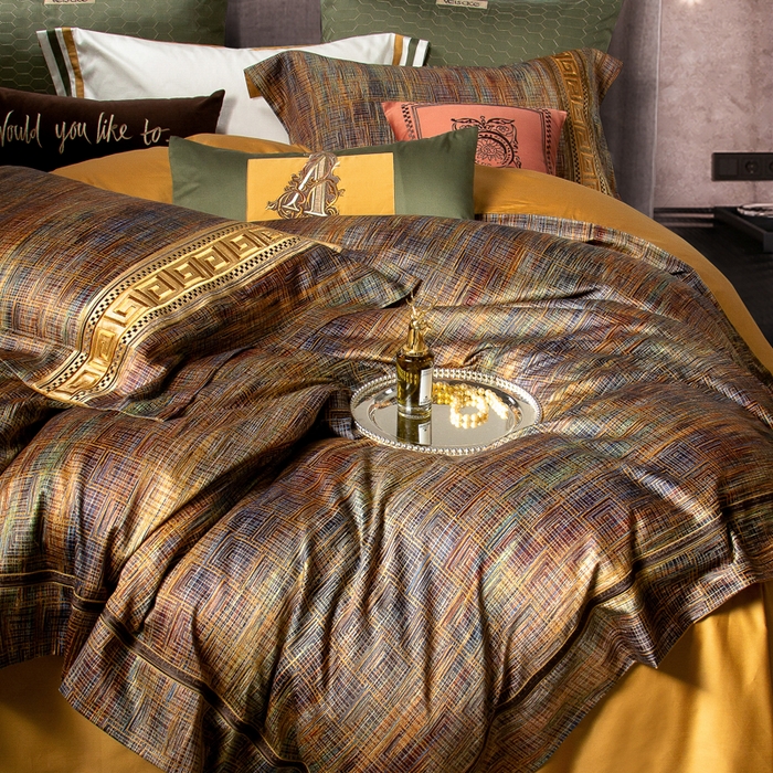 91家纺网 家纺一手货源 找家纺 至爱今生 新款锦缎色织多件套 范特西