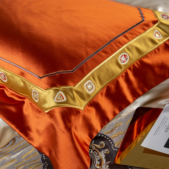 91家纺网 家纺一手货源 找家纺 至爱今生 新款锦缎色织多件套 卡洛斯