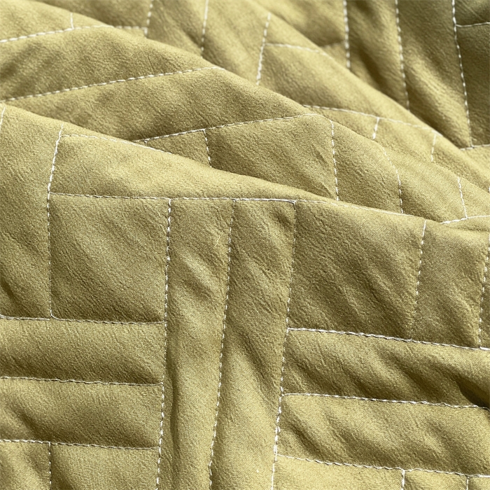 91家纺网 家纺一手货源 找家纺 共鸣沙发垫 2023新款水洗棉夹棉床笠 军绿