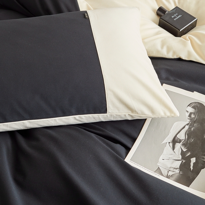 91家纺网 家纺一手货源 找家纺 （总）梦享生活家居 2023新款全棉碳素磨毛四件套秋冬季保暖加厚纯棉四件套简约现代风