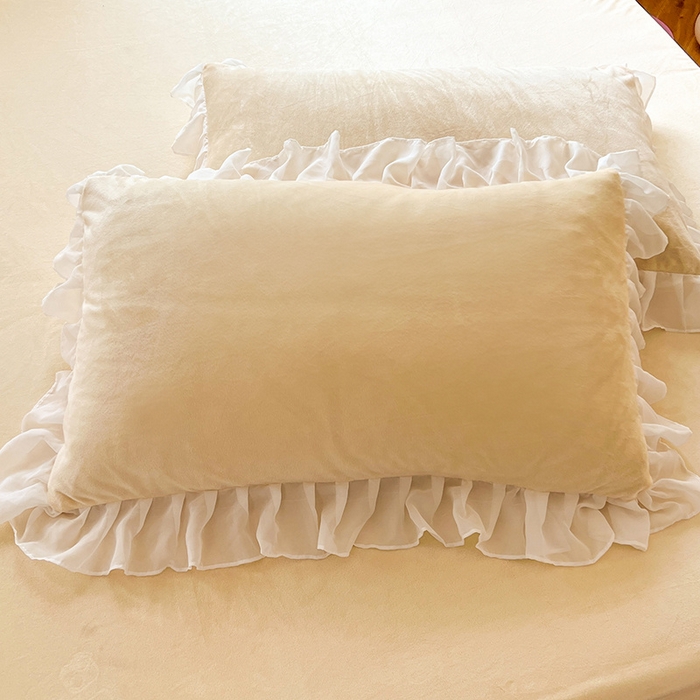 91家纺网 家纺一手货源 找家纺 唐人居 2025新款安妮系列水晶绒四件套 安妮-黄