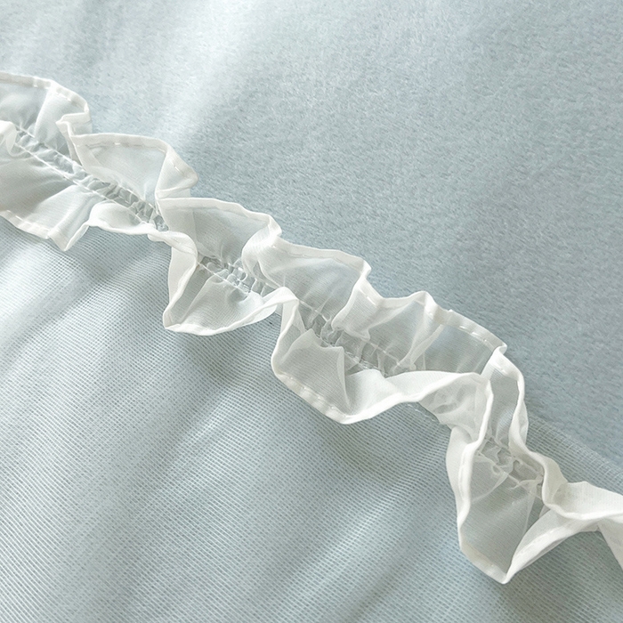 91家纺网 家纺一手货源 找家纺 唐人居 2025新款安妮系列水晶绒四件套 安妮-浅蓝