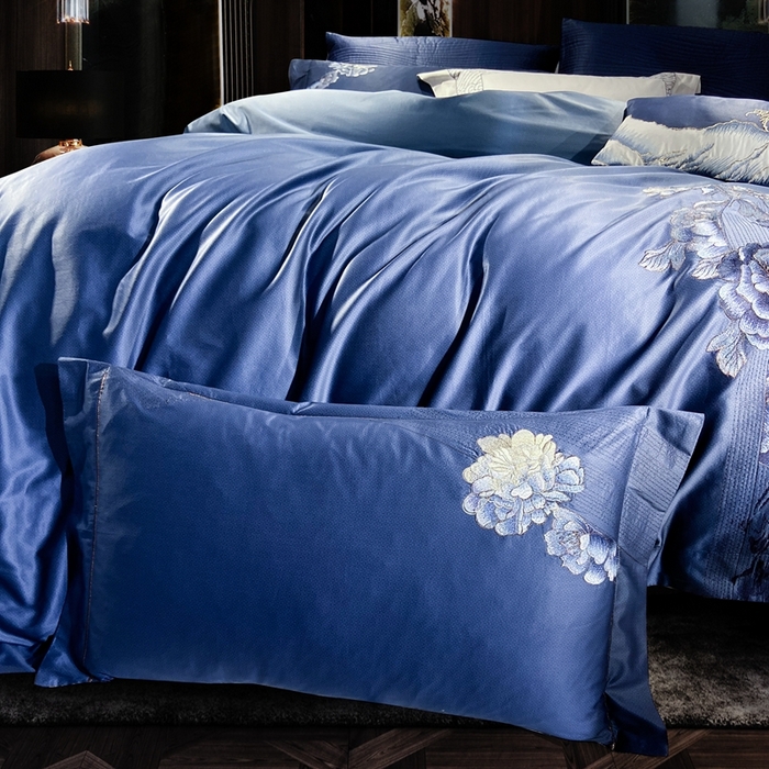 91家纺网 家纺一手货源 找家纺 至爱今生 新款锦缎色织多件套 魅夜