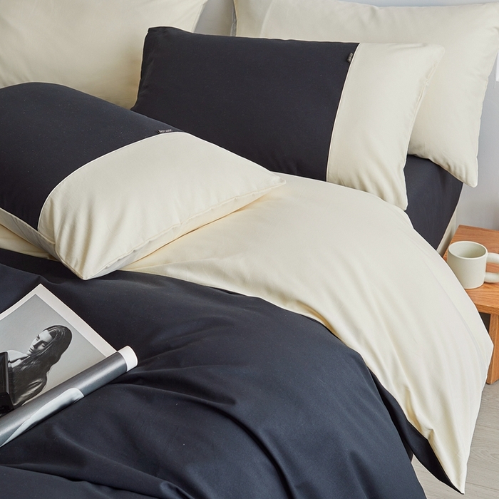 91家纺网 家纺一手货源 找家纺 （总）梦享生活家居 2023新款全棉碳素磨毛四件套秋冬季保暖加厚纯棉四件套简约现代风