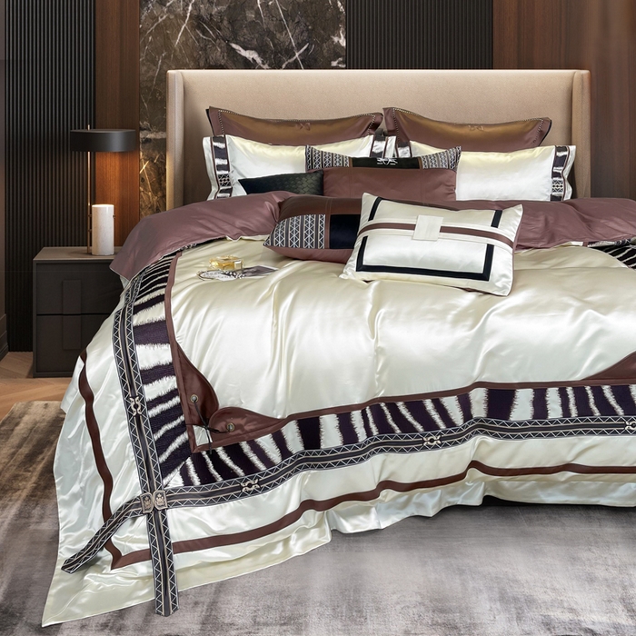 91家纺网 家纺一手货源 找家纺 至爱今生 新款锦缎色织多件套 凡尔塞