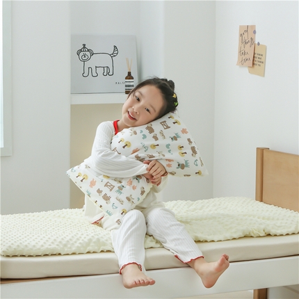 艾佳宝贝 2023新款全棉豆豆绒幼儿园多件套 快乐农场