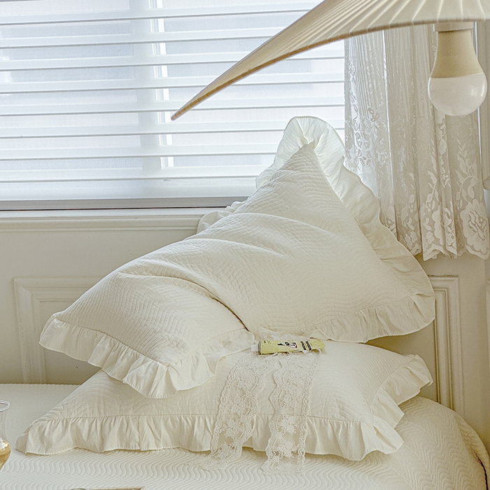 91家纺网 家纺一手货源 找家纺 紫碧螺家纺 2024新款暗提花水洗棉麻绗绣款双面多用欧式床盖 白色