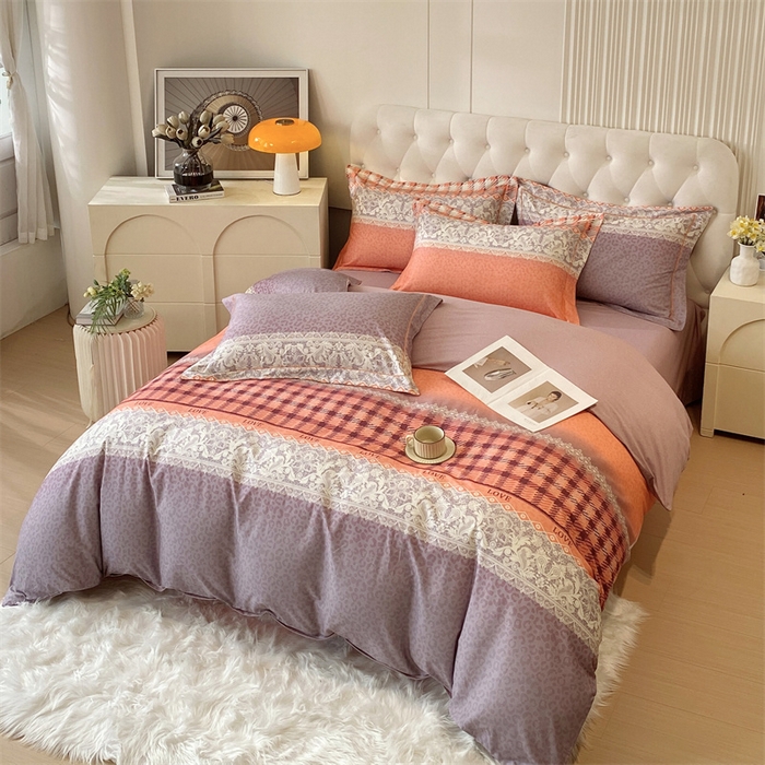 91家纺网 家纺一手货源 找家纺 凯磊家纺 新款磨毛AB版四件套 格莱美