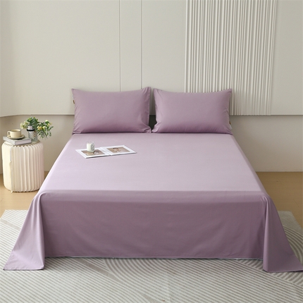 凯磊 2023新款纯棉纯色磨毛单品系列·床单 彩云紫