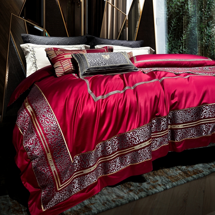 91家纺网 家纺一手货源 找家纺 至爱今生 新款锦缎色织多件套 迪奥小姐